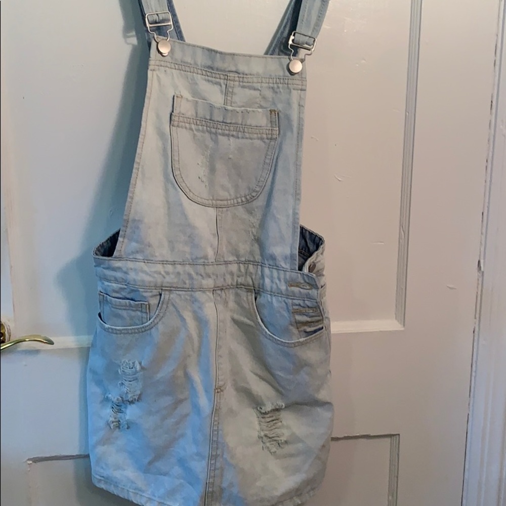 Forever 21 Jean Overall Skirt / Dress